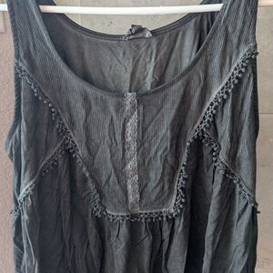 POL Charcoal Gray Tank Top